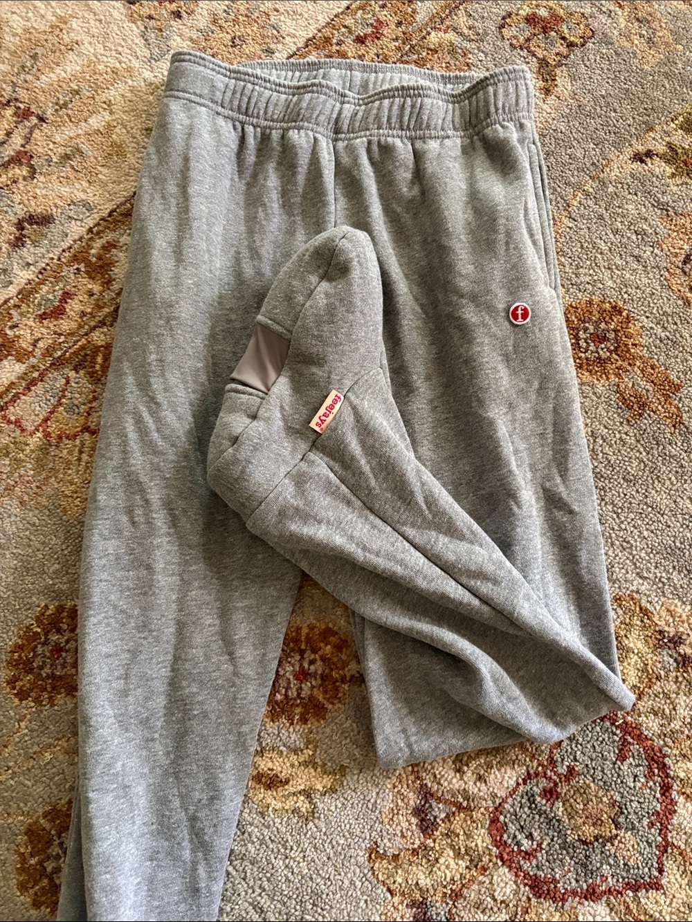 ✨ LIKE NEW ✨ Feejays Grey Fleece Footie Sweatpants, YXL